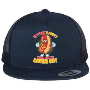 Funny It's Not A Party Until The Wiener Comes Out Flat Bill Trucker Hat