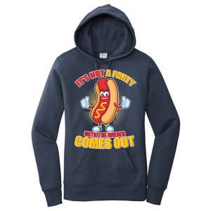 Funny It's Not A Party Until The Wiener Comes Out Women's Pullover Hoodie