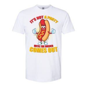 Funny It's Not A Party Until The Wiener Comes Out Softstyle CVC T-Shirt