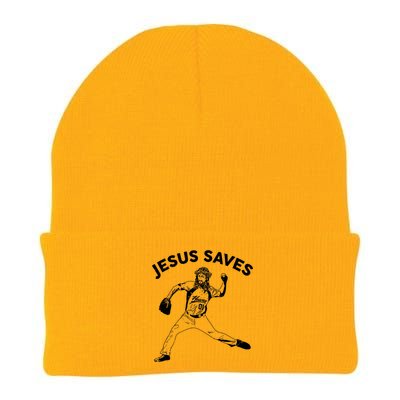 Funny Jesus Saves Baseball Knit Cap Winter Beanie