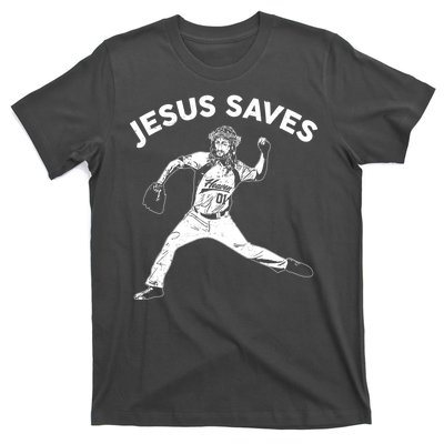 Funny Jesus Saves Baseball T-Shirt