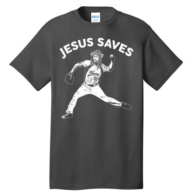 Funny Jesus Saves Baseball Tall T-Shirt