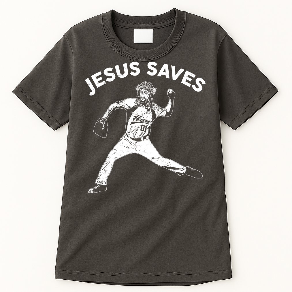 Funny Jesus Saves Baseball Tall T-Shirt