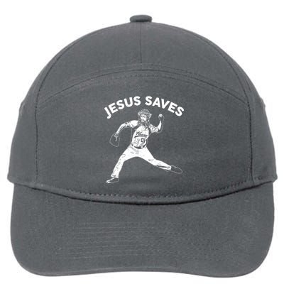 Funny Jesus Saves Baseball 7-Panel Snapback Hat