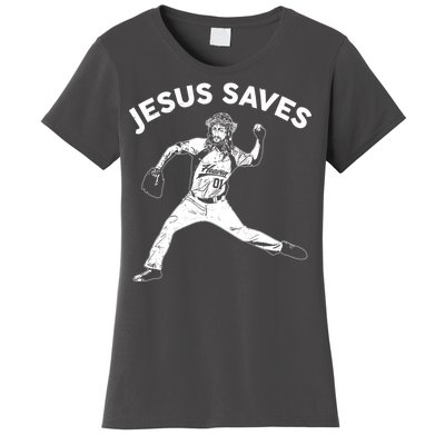 Funny Jesus Saves Baseball Women's T-Shirt