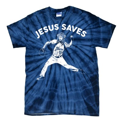 Funny Jesus Saves Baseball Tie-Dye T-Shirt