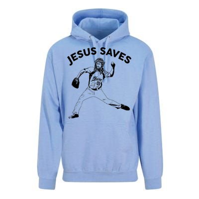 Funny Jesus Saves Baseball Unisex Surf Hoodie