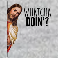 Funny Jesus Whatcha Doin' Premium T-Shirt