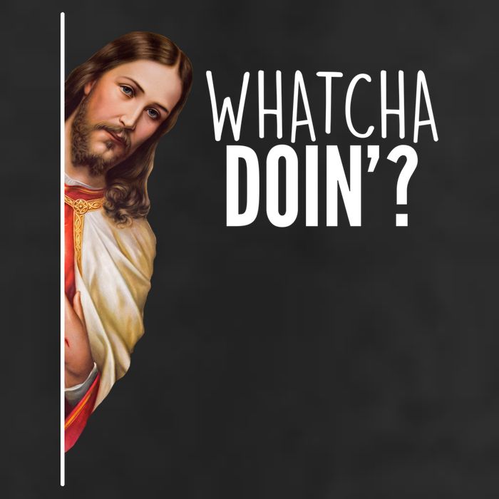 Funny Jesus Whatcha Doin' Golf Towel
