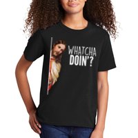 Funny Jesus Whatcha Doin' Kids T-Shirt