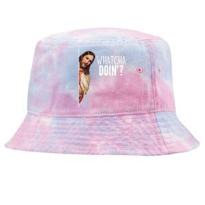 Funny Jesus Whatcha Doin' Tie-Dyed Bucket Hat