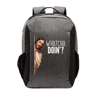 Funny Jesus Whatcha Doin' Vector Backpack