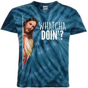 Funny Jesus Whatcha Doin' Kids Tie-Dye T-Shirt