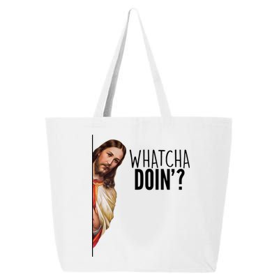 Funny Jesus Whatcha Doin' 25L Jumbo Tote