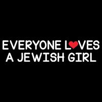 Funny Jew Everyone Loves a Jewish Girl Doggie Tank
