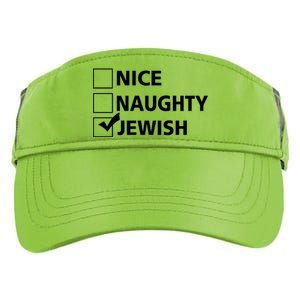 Funny Jewish Holiday Hanukkah Adult Drive Performance Visor