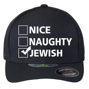 Funny Jewish Holiday Hanukkah Flexfit Unipanel Trucker Cap