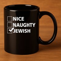 Funny Jewish Holiday Hanukkah 11oz C Handle Ceramic Mug