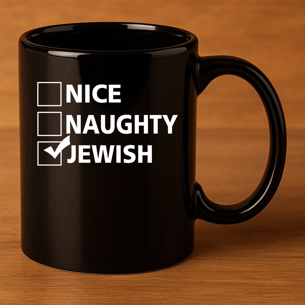 Funny Jewish Holiday Hanukkah 11oz C Handle Ceramic Mug