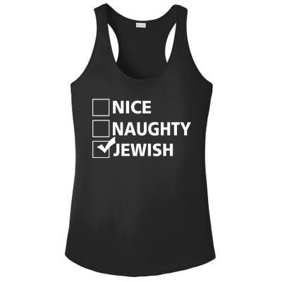 Funny Jewish Holiday Hanukkah Ladies PosiCharge Competitor Racerback Tank