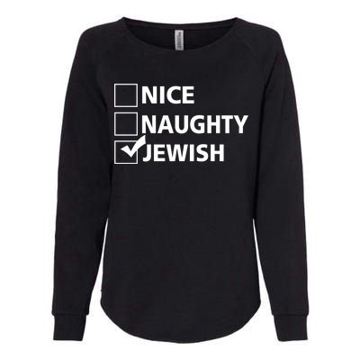 Funny Jewish Holiday Hanukkah Womens California Wash Sweatshirt