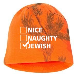 Funny Jewish Holiday Hanukkah Kati - Camo Knit Beanie