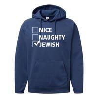 Funny Jewish Holiday Hanukkah Performance Fleece Hoodie