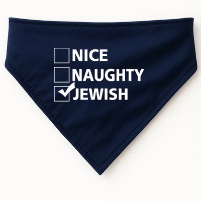 Funny Jewish Holiday Hanukkah USA-Made Doggie Bandana