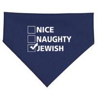 Funny Jewish Holiday Hanukkah USA-Made Doggie Bandana