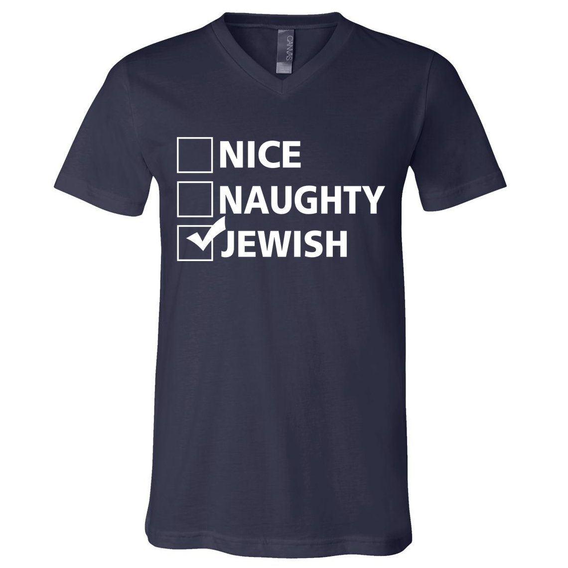 Funny Jewish Holiday Hanukkah V-Neck T-Shirt