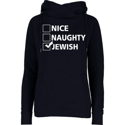 Funny Jewish Holiday Hanukkah Womens Funnel Neck Pullover Hood