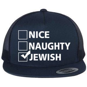 Funny Jewish Holiday Hanukkah Flat Bill Trucker Hat