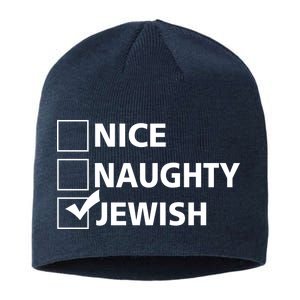 Funny Jewish Holiday Hanukkah Sustainable Beanie