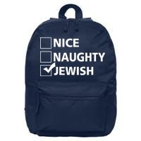 Funny Jewish Holiday Hanukkah 16 in Basic Backpack