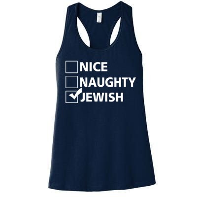 Funny Jewish Holiday Hanukkah Women's Racerback Tank