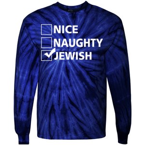 Funny Jewish Holiday Hanukkah Tie-Dye Long Sleeve Shirt