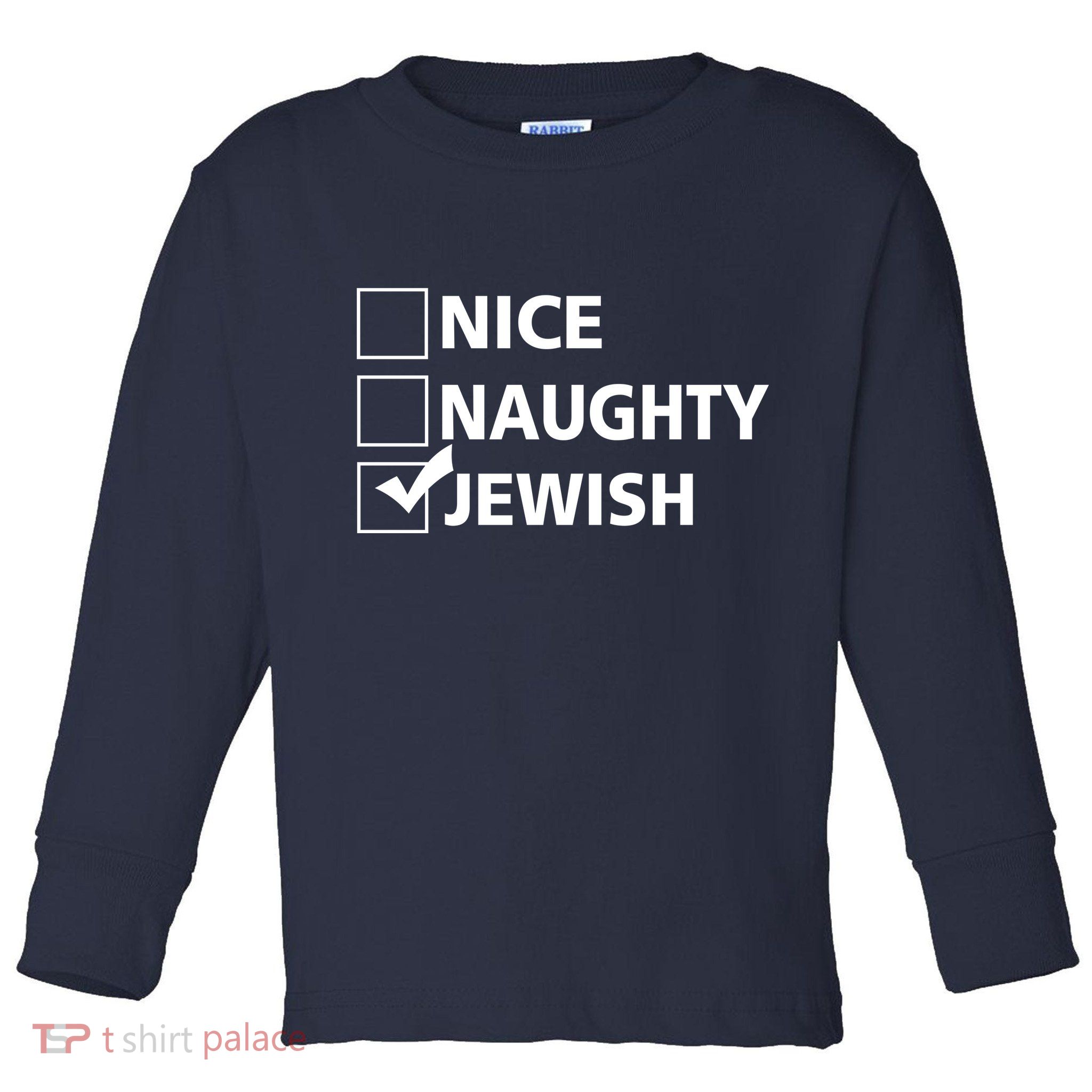 Funny Jewish Holiday Hanukkah Toddler Long Sleeve Shirt