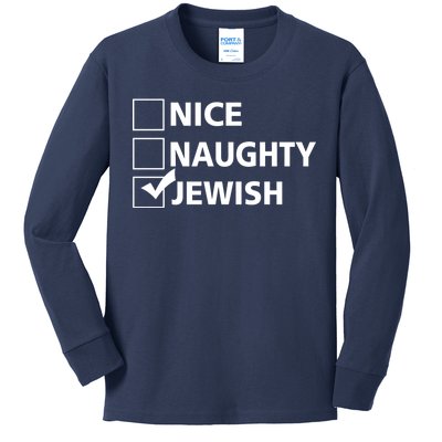 Funny Jewish Holiday Hanukkah Kids Long Sleeve Shirt