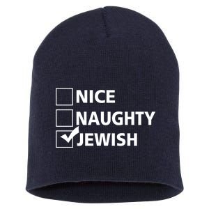 Funny Jewish Holiday Hanukkah Short Acrylic Beanie