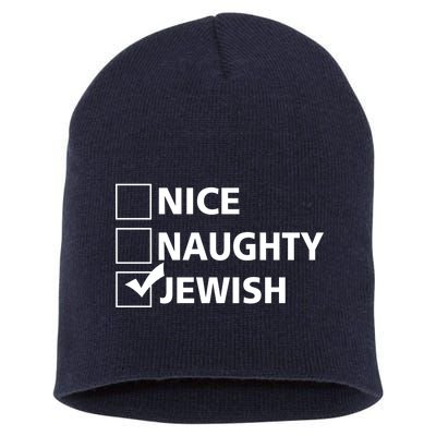 Funny Jewish Holiday Hanukkah Short Acrylic Beanie