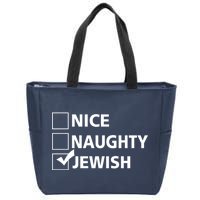 Funny Jewish Holiday Hanukkah Zip Tote Bag