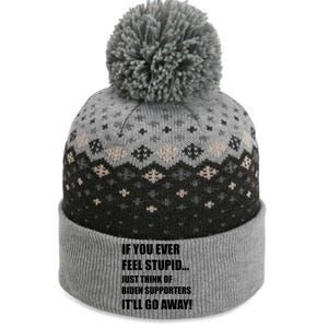 Funny Joe Biden Pro Trump 2024  The Baniff Cuffed Pom Beanie