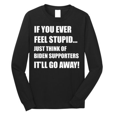 Funny Joe Biden Pro Trump 2024  Long Sleeve Shirt