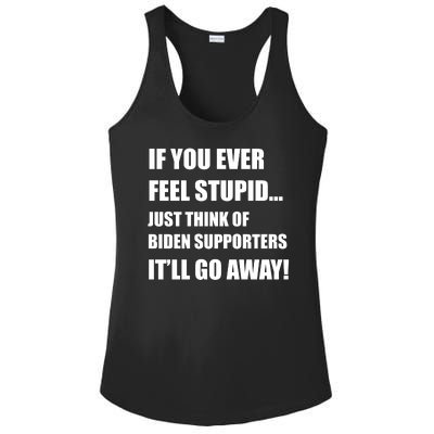 Funny Joe Biden Pro Trump 2024  Ladies PosiCharge Competitor Racerback Tank