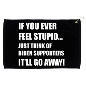 Funny Joe Biden Pro Trump 2024  Grommeted Golf Towel