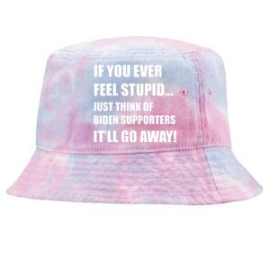 Funny Joe Biden Pro Trump 2024  Tie-Dyed Bucket Hat