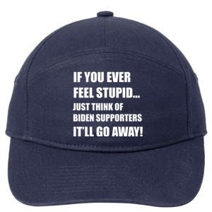 Funny Joe Biden Pro Trump 2024  7-Panel Snapback Hat