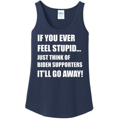 Funny Joe Biden Pro Trump 2024  Ladies Essential Tank