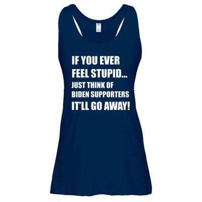 Funny Joe Biden Pro Trump 2024  Ladies Essential Flowy Tank