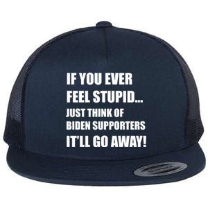 Funny Joe Biden Pro Trump 2024  Flat Bill Trucker Hat